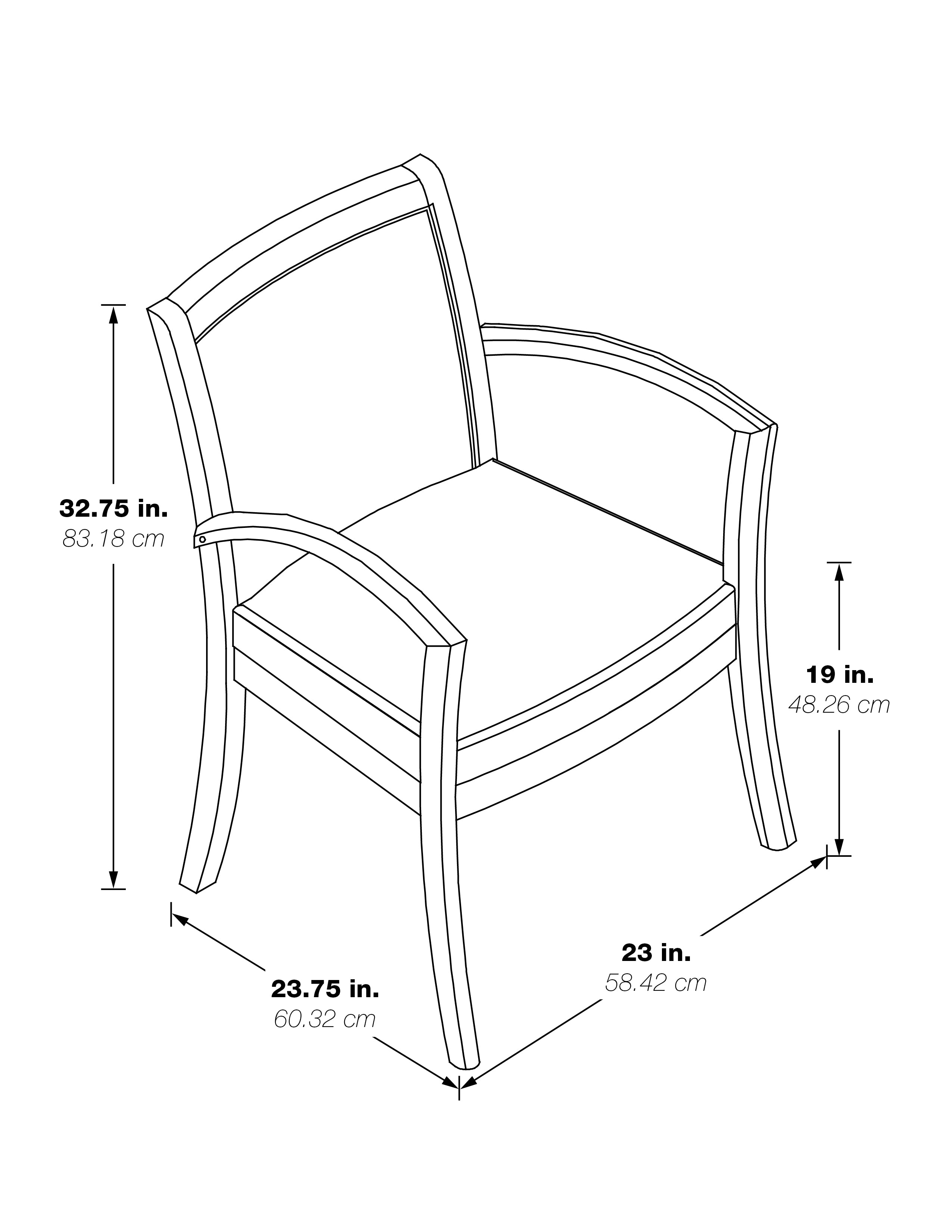 Napa Urban Walnut Guest Chair